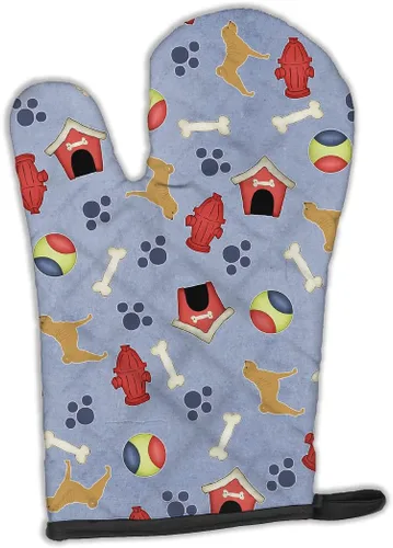 Miniatura 20 de Caroline's Treasures BB4872OVMT - Guante de horno de Navidad Affenpinscher resistente al calor, grueso para sartenes calientes y horno, manopla