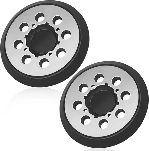 Paquete de 2 almohadillas de repuesto para lijadora orbital DeWalt, almohadillas de metal de 5 pulgadas con 8 agujeros para lijadora de metal para