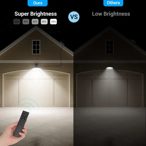 Miniatura 4 de ropelux - Luces solares para interiores y exteriores, 3000 lm, regulables, 5 modos (2 para iluminación durante todo el día), sensor de movimiento