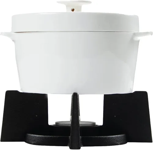 Juego de fondue de cerámica, fondue de chocolate, fondue de queso o fondue de mantequilla, olla de fusión de porcelana ligera de té premium, para