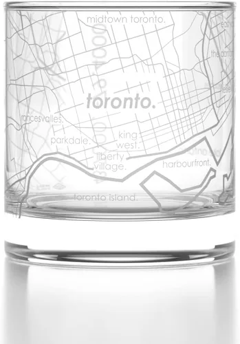 Miniatura 10 de Well Told Vaso de whisky grabado de la ciudad de Brasil de Río de Janeiro - Grabado con mapa de la ciudad de Río de Janeiro - Regalo para los Rio