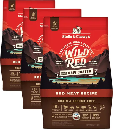 Miniatura 11 de Stella & Chewy's Wild Red Comida seca para perros con revestimiento crudo, alta proteína, sin cereales ni legumbres, receta para el océano, 3,5 lb
