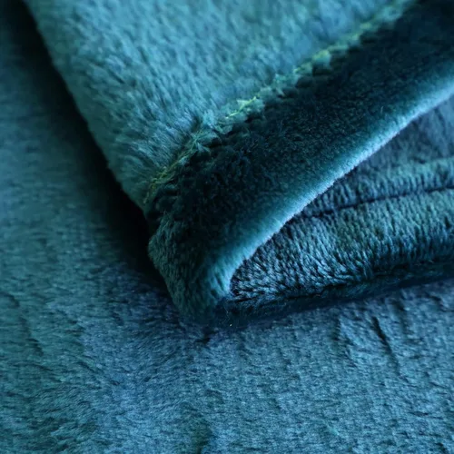 Miniatura 5 de SOCHOW Manta de Franela de Forro Polar Tamaño Throw, Súper Suave y Acogedora para Todas las Estaciones para Cama o Sofá, Coral Azul, 50x60 pulgadas