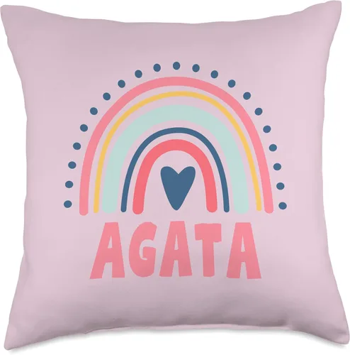 Miniatura 4 de Idea Regalo Personalizzata con Nome Gifts Idea Agata Name Custom Woman Myth Legend - Almohada para fiesta de cumpleaños, 16 x 16 pulgadas, multicolor