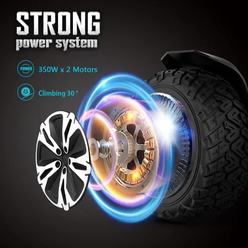 Miniatura 6 de Gyroor Warrior 8.5 inch All Terrain Off Road Scooter with Bluetooth Speakers and LED Lights,Self Balancing Scooter for Kids ages 6-12 and Adults