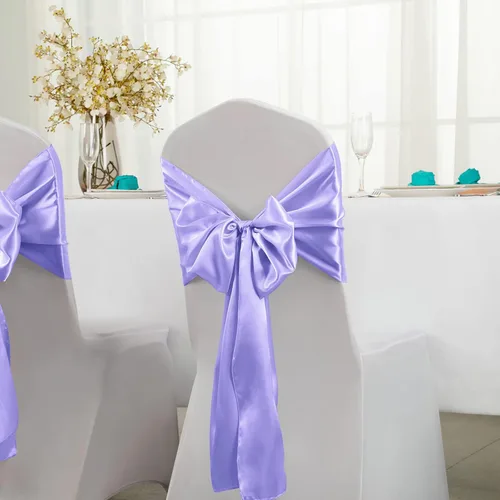 Miniatura 3 de Horbaunal - Juego de 2 caminos de mesa de satén lavanda de 12 x 108 pulgadas, caminos de mesa suaves para bodas, banquetes, fiestas de cumpleaños
