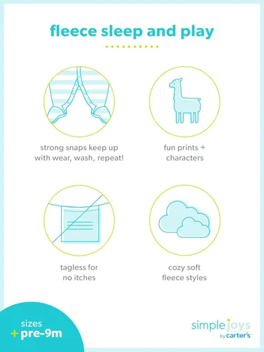Miniatura 37 de Simple Joys by Carter’s - Paquete de 3 pijamas Sleep and Play