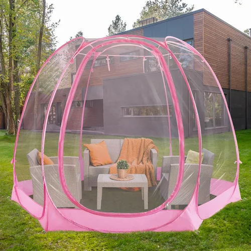 Miniatura 8 de All Weather Proof Pod Pop Up Bubble Tent for 3-8 People, Large Oversize Dome House, Cold Protection Camping Tent, Winter Instant Igloo for Outdoor