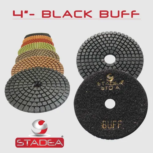 Miniatura 9 de Grit 50 4" Diamond Pulir Pads Premium Grado Mojado Flexible 3 MM Alto