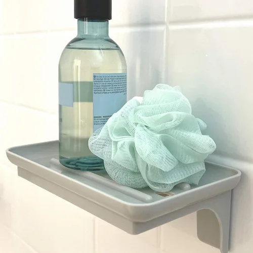 Miniatura 5 de Wonder Shelf - Estante pequeño autoadhesivo de plástico para pared de baño, se adapta sobre el soporte de papel higiénico, diseñado para teléfonos