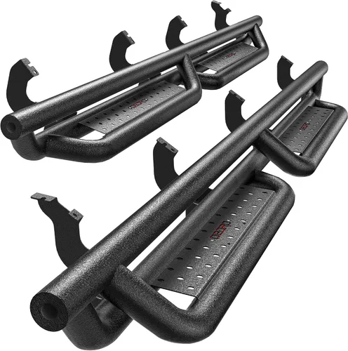 Miniatura 9 de OEDRO - Estribos compatibles con Toyota Tundra doble cabina 2007-2021 (2 puertas traseras de media talla), escalones laterales atornillables de Dos