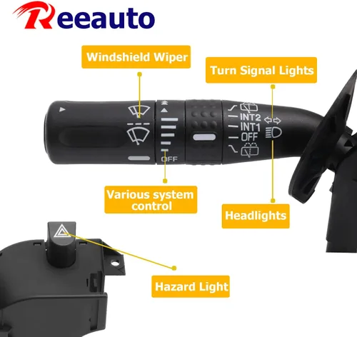 Miniatura 2 de Interruptor de señal de giro multifunción para faros delanteros, interruptor del limpiaparabrisas compatible con 02-05 Explorer 03-06 Expedition
