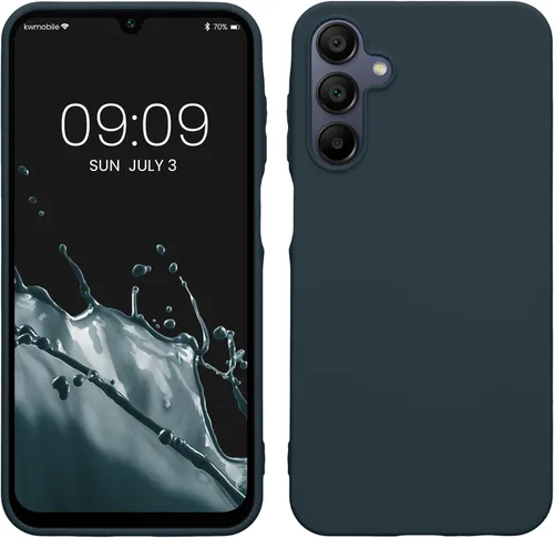 Miniatura 48 de kwmobile Funda compatible con Samsung Galaxy A23 4G / 5G - Funda de silicona TPU metálica suave y delgada - Rojo oscuro metálico