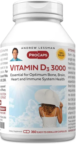 Miniatura 14 de Andrew Lessman Vitamina Cápsulas – Alta Potencia, esencial para la absorción de calcio, apoya la salud de los huesos, la función muscular saludable