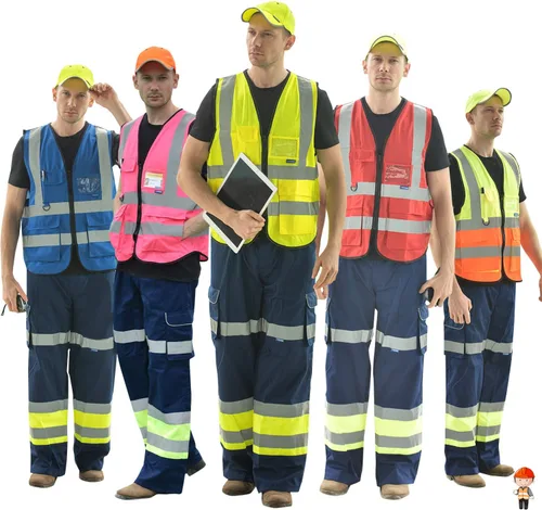 Miniatura 5 de A-SAFETY chaleco reflectante de alta visibilidad para hombres, Amarillo