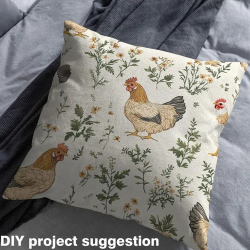 Miniatura 3 de The Yard - Tela de estilo rústico para gallina, tela de poliéster de franela suave de pollo, animales de granja, tela no elástica, suministros