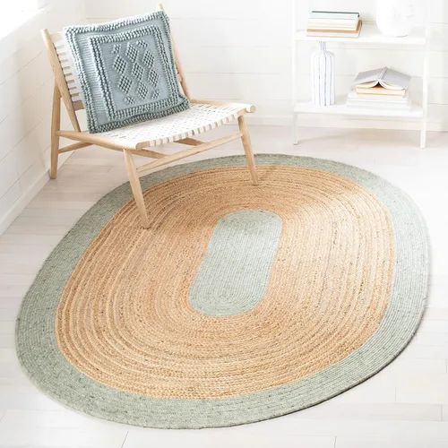 Miniatura 28 de SAFAVIEH Braided Collection BRD910B - Alfombra redonda de yute reversible de 3 pies, color beige y natural, hecha a mano