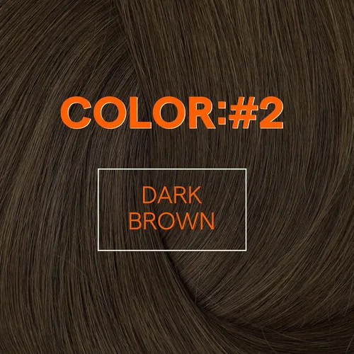 Miniatura 4 de Full Shine Extensiones de cabello humano, 18 pulgadas, mechones de trama, color #2 castaño oscuro, 3.5 onzas, cabello Remy para coser, doble trama
