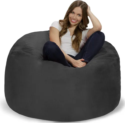 Miniatura 47 de Chill Sack Bean Bag Funda para silla, 3 pies, microgamuza - Oliva
