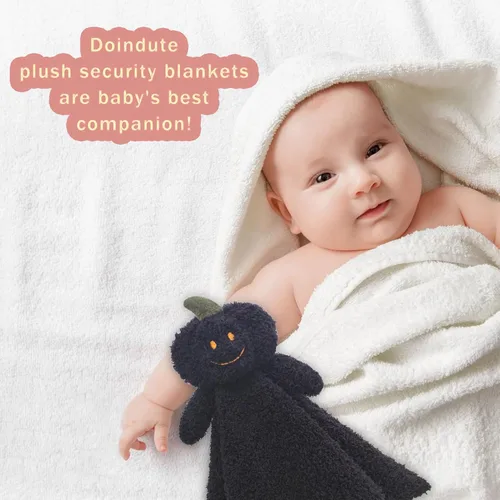 Miniatura 6 de Manta de seguridad suave de calabaza negra para bebé, manta de felpa con personaje de calabaza, regalo de baby shower/guardería, manta