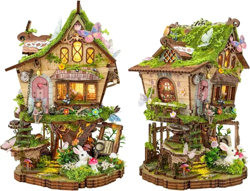 Miniatura 14 de YSWOOD WORLD Kit de casa en miniatura, kit en miniatura, kit de casa de muñecas para adultos y adolescentes, kit de mini casa para cumpleaños