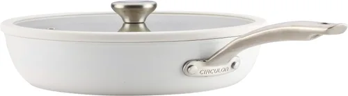 Miniatura 12 de Circulon Halo con LaserDefense - Sartén antiadherente de cerámica con mango auxiliar y tapa, fabricada sin PFAS, compatible con todas las estufas