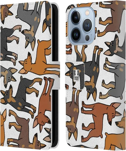 Miniatura 11 de Head Case Designs Airedale Terrier Dog Breed Patterns 4 Leather Wallet Case Compatible with Apple iPhone 13 Pro