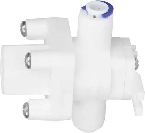 Miniatura 4 de Walfront Válvula reductora de 1/4 pulgada para purificador de agua de ósmosis inversa, regulador de presión blanco, ajuste rápido, plástico