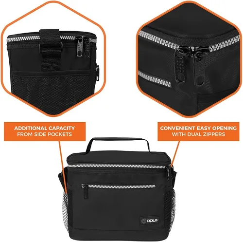 Miniatura 4 de opux Lonchera térmica para hombres y mujeres, bolsa de almuerzo para el trabajo y la escuela, a prueba de fugas, hielera suave tipo tote