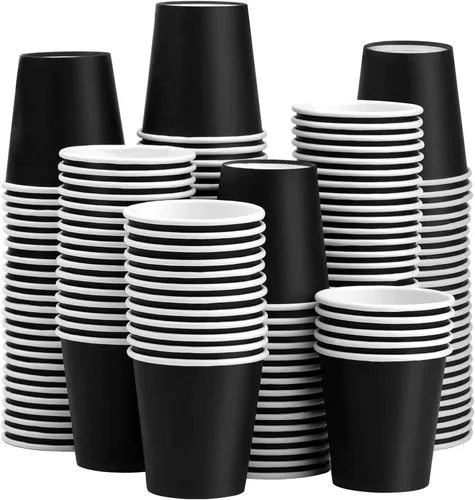 Miniatura 15 de Paquete de 50 vasos de papel blancos de 3 onzas, vasos desechables para el baño, vaso pequeño para enjuague bucal, vaso para aperitivos para agua