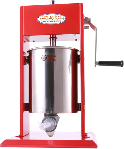 Miniatura 9 de Hakka - Embutidor de salchichas de 11 libras/5 L, dos velocidades de llenado de acero pintado en aerosol vertical 7-11 libras