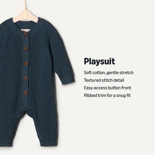 Miniatura 3 de Tienda Essentials x Mono corto unisex de punto para bebés Sofia Grainge