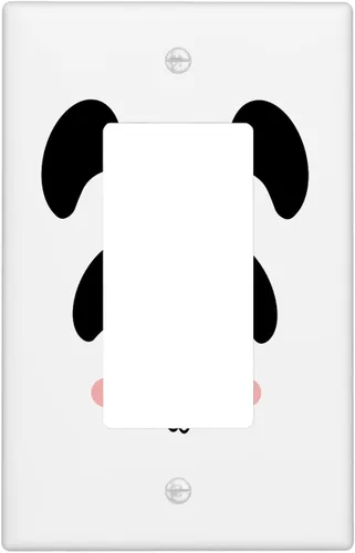 Miniatura 81 de Cubierta de interruptor de luz dúplex de elefante de dibujos animados de 1 banda, cubiertas de enchufe, placa frontal decorativa para receptáculo