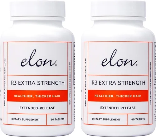 Miniatura 7 de Elon R3 Suplemento para el crecimiento del cabello para mujeres, vitaminas para el crecimiento del cabello con biotina y péptidos de colágeno