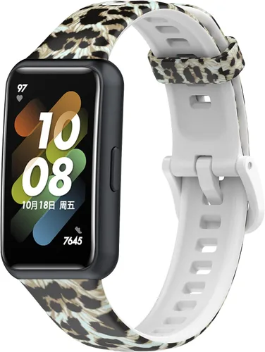 Miniatura 9 de FitTurn Paquete de 5 bandas deportivas ajustables de goma de silicona con estampado de camuflaje, accesorios para HUAWEI Band 7/Honor Band 7 Fitness