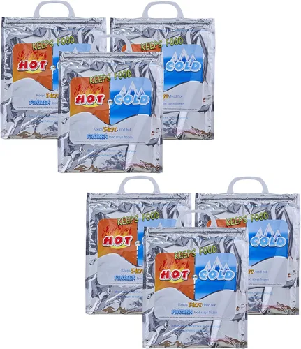 Miniatura 40 de Superio Bolsas aisladas para bebidas frías y calientes para entrega de alimentos, bolsas de compras de comestibles, almacenamiento de alimentos