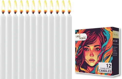 Miniatura 18 de Juego de 20 velas cónicas de color sólido, velas de cera de parafina sin goteo de 4 pulgadas con mecha de algodón, ideal para bodas, shabat, Rojo