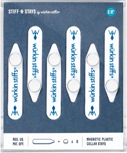 Miniatura 10 de Würkin Stiffs Varillas Magnéticas de Plástico para Cuello Como se Vio en Shark Tank Insertos de Cuello Stiff-N-Stays
