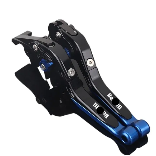Miniatura 10 de NIKKHO Palanca de embrague de freno TRK502 motocicleta CNC ajustable extensible manillar palanca de embrague de freno plegable para Be&Nelli Jinpeng