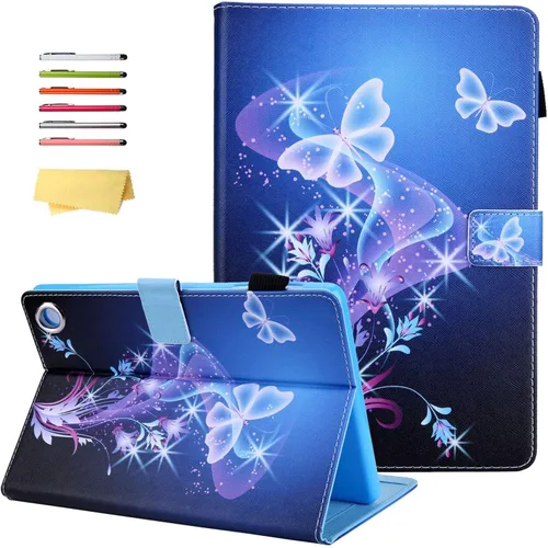Miniatura 15 de Funda para tablet Fire HD 8 de 8ª/7ª/6ª generación de 8.0 pulgadas con soporte para lápices [encendido y apagado automático] ranuras para tarjetas