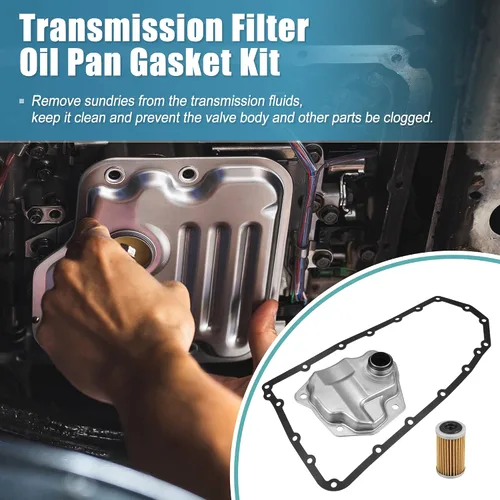 Miniatura 3 de X AUTOHAUX 1 Unidades Kit de juntas de cárter de aceite de filtro de transmisión para Nissan Rogue NV200 Juke para Nissan Juke 2011-2017 31728-1XF02
