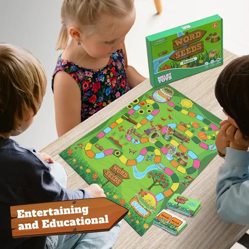 Miniatura 6 de Word Seeds Juego de fonética – Divertidos juegos de lectura y de mesa para niños de 4 a 8 años, aprende a leer, juegos CVC y de jardín de infantes