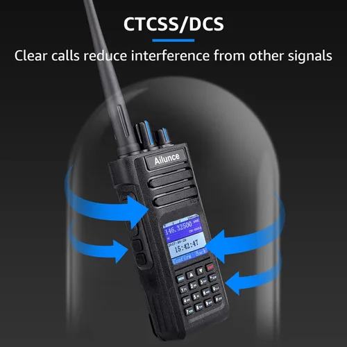 Miniatura 6 de Radioaficionado HD1, radio profesional de doble banda DMR/analógica bidireccional – Walkie Talkie impermeable IP67 con 3200mAh USB-C, llamada