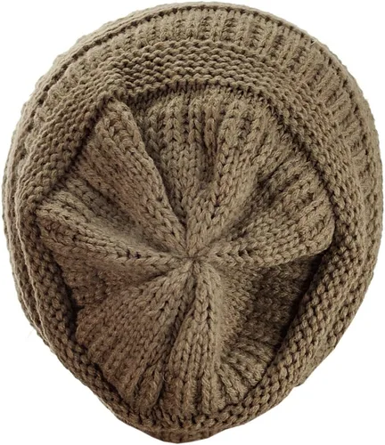 Miniatura 605 de C.C Trendy Warm Chunky Soft Stretch Cable Knit Beanie