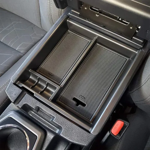 JKCOVER Organizador de accesorios de consola central compatible con Toyota Tacoma 2016 2017 2018 2019 2020 2021 2022 2023, bandeja de inserción de