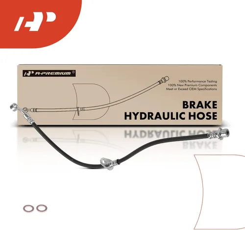 Miniatura 8 de A-Premium Manguera hidráulica de freno delantero compatible con modelos Honda y Acura seleccionados - Civic 2001-2005, EL 2001-2005 - Reemplazo #