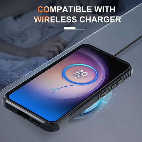 Miniatura 8 de Funda para Samsung Galaxy S24 FE, Cuerpo Completo Resistente de Servicio Pesado Robusta a Prueba de Golpes Funda Protectora para Teléfono con Correa