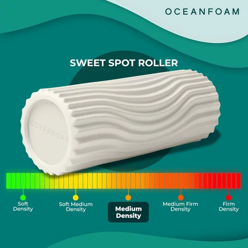 Miniatura 4 de Oceanfoam Sweet Spot - Rodillo de espuma mediano para ejercicio de 14" x 5.5" - Rodillo de espuma de densidad media para terapia física, masaje
