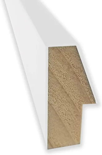 Miniatura 2 de Amanti Art Espejo de baño blanco para sobre el fregadero, 24 x 43 pulgadas, espejo de tocador rectangular blanco Lucie, marco de madera moderno