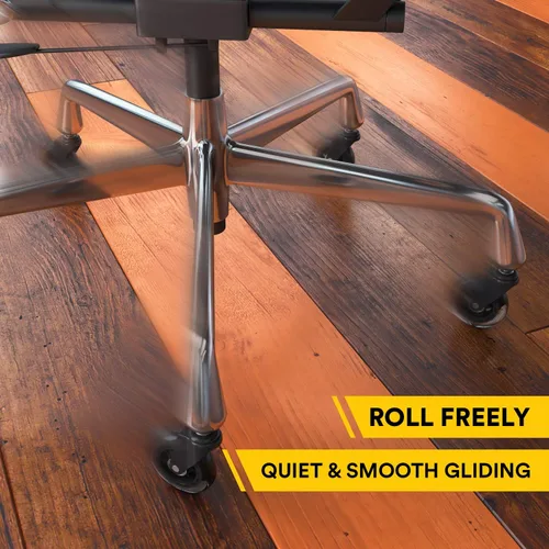Miniatura 6 de Ruedas para silla de oficina solo para sillas IKEA Ruedas de goma suave para silla de computadora protegen tus suelos de madera mejor que